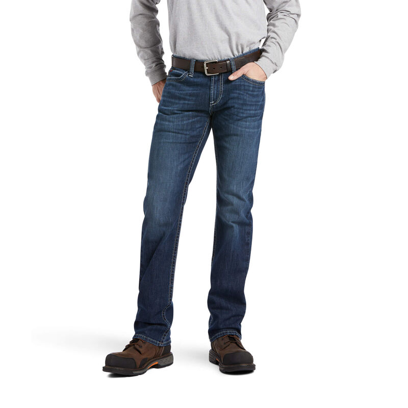 Ariat Jeans Herren - Fr M7 Slim Stretch Duralight Shoreway Stackable Straight Leg DunkelBlau ( ASMCQ